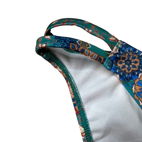 Wild Fable Women's Blue Patchwork Cheeky Bikini Bottom - Size XS - NWT - Picture 3 of 8